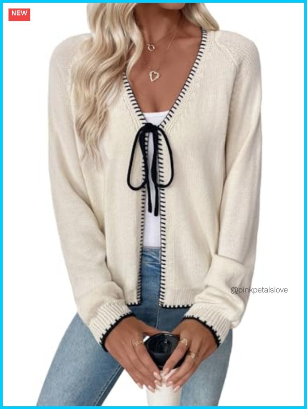 EVALESS Women's Lightweight Open Front Cardigan Long Sleeve Knit Sweater
